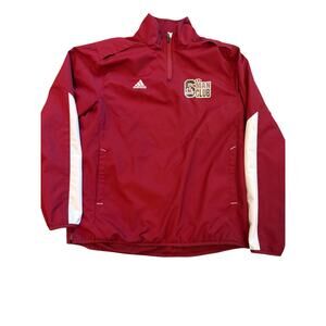 Adidas Aggies 6th Man Club Quarter Zip Pullover Jacket Red White Men’s Mediu
